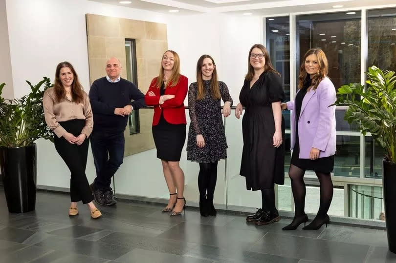 Muckle LLP promotions: L-R Gillian Scribbins, Jason Wainwright, Carolyn McKay, Stephanie Brown, Sarah Farish, Claire Naughton