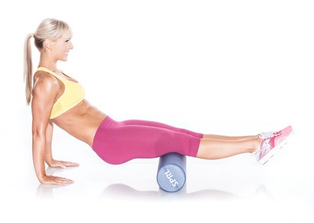 Foam Roller Hamstrings and Glutes