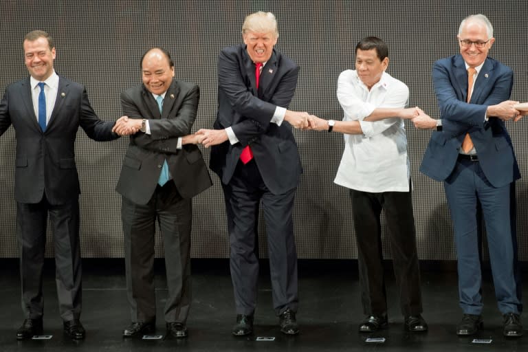 Trump is on the final leg of a tour of Asia that has taken in Japan, South Korea, China and Vietnam