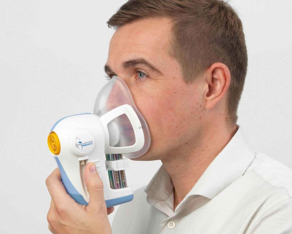 ReCIVA Breath Collection Mask. Source: Oilstone Medical Ltd.