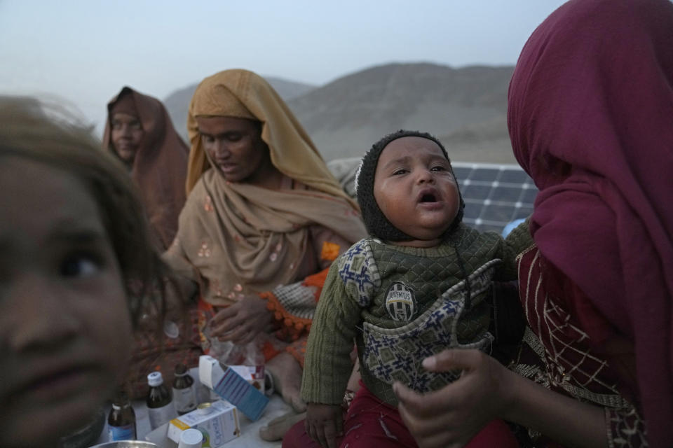 Afghan refugees settle in a camp near the Pakistan-Afghanistan border, in Torkham Afghanistan, Friday, Nov. 3, 2023. Many Afghan refugees arrived at the Torkham border to return home shortly before the expiration of a Pakistani government deadline for those who are in the country illegally, or face deportation. (AP Photo/Ebrahim Noroozi)