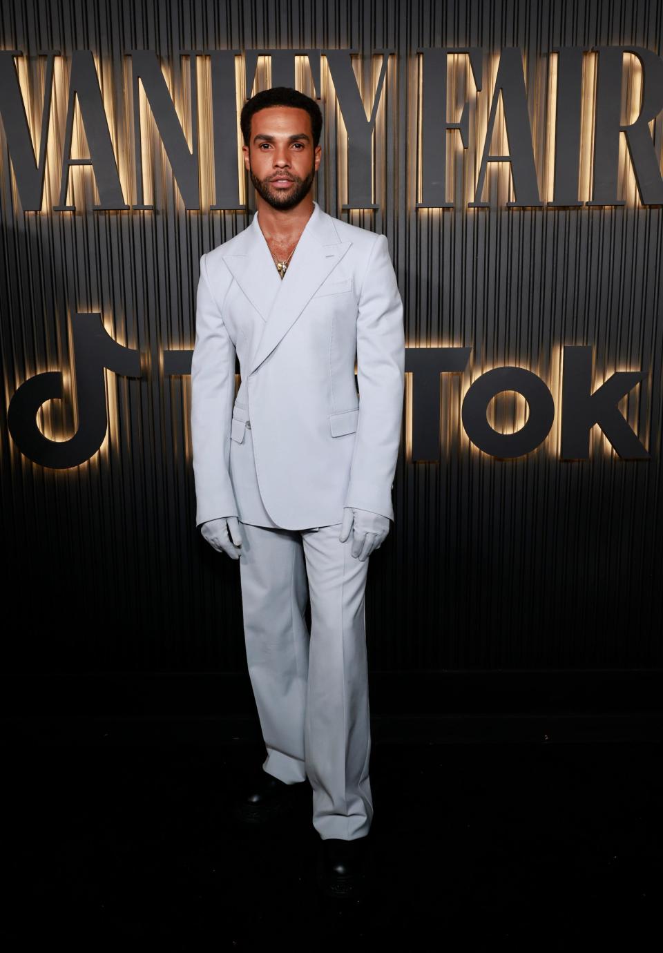 Lucien Laviscount attends Vanity Fair and TikTok Celebrate Vanities: A Night for Young Hollywood 2023.