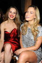 NEW YORK, NY - FEBRUARY 15: Petra Nemcova and Bar Refaeli attend the Marchesa Fall 2012 fashion show during Mercedes-Benz Fashion Week at The Plaza Hotel on February 15, 2012 in New York City. (Photo by Rabbani and Solimene Photography/Getty Images)