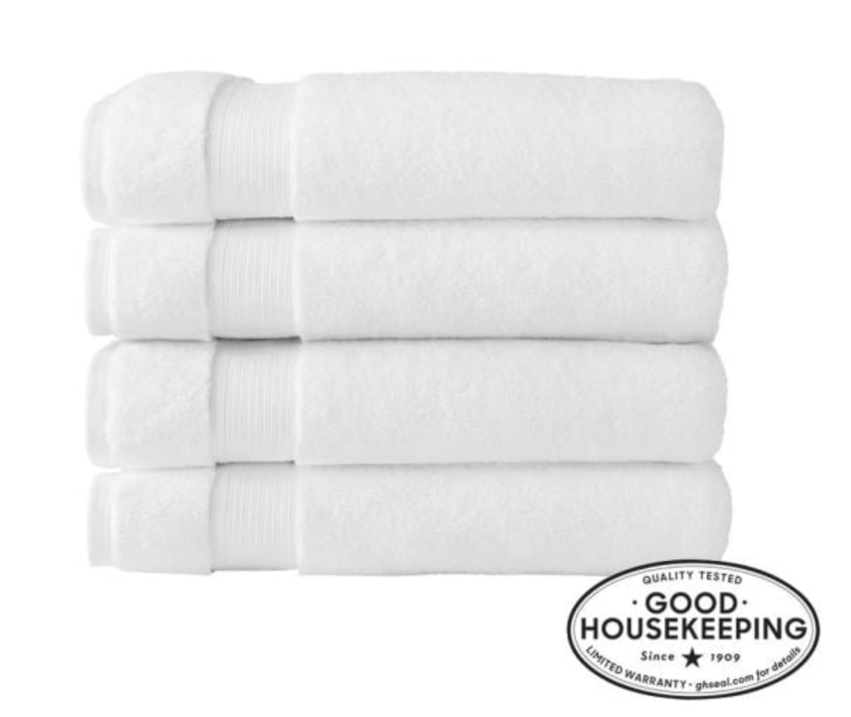 Exclusive Black Friday Savings Home Decorators Collection Egyptian Cotton Bath Sheet in White (Set of 4)