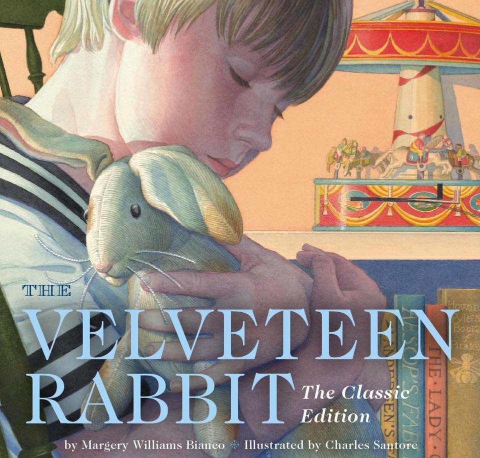 <p>We may not love ourselves this way, but parents learn to embrace their children as wholeheartedly as the boy does his rabbit — even cherishing imperfections. Margery William's Bianco's <a rel="nofollow noopener" href="http://www.amazon.com/Velveteen-Rabbit-Toys-Become-Classic/dp/1604332778/ref=sr_1_5?tag=syndication-20&s=books&ie=UTF8&qid=1442591792&sr=1-5&keywords=the+velveteen+rabbit" target="_blank" data-ylk="slk:1922 tale;elm:context_link;itc:0;sec:content-canvas" class="link ">1922 tale</a> is a mini-master class in acceptance: As the Skin Horse said, "By the time you are Real, most of your hair has been loved off, and your eyes drop out and you get loose in the joints and very shabby. But these things don't matter at all, because once you are Real you can't be ugly, except to people who don't understand."<br></p>