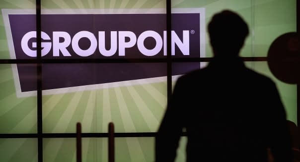 CHICAGO, IL - JUNE 10:  The Groupon logo is displayed in the lobby of the company's international headquarters on June 10, 2011 in Chicago, Illinois. Groupon, a local e-commerce marketplace that connects merchants and consumers by offering goods and services at a discount, announced June 2 that it had filed with the Securities and Exchange Commission for a proposed initial public offering of its Class A common stock. The company, launched in Chicago in November 2008 now markets products and services in 43 countries around the world.  (Photo by Scott Olson/Getty Images)