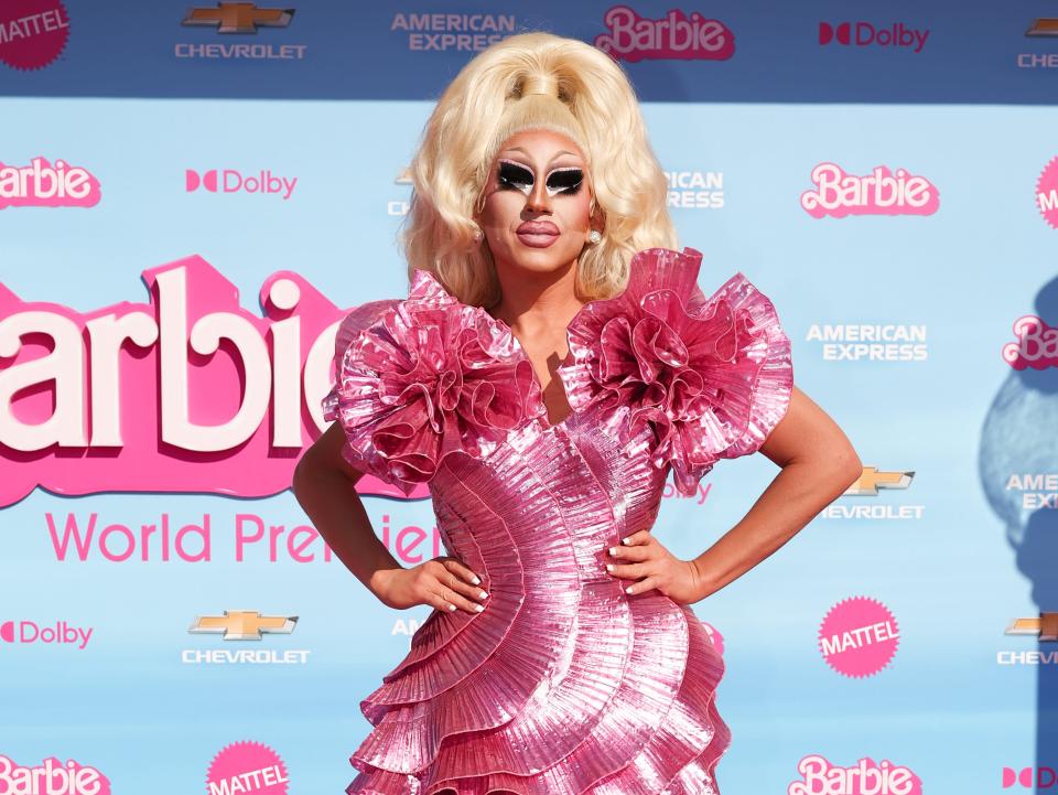 Trixie Mattel at the "Barbie" premiere.