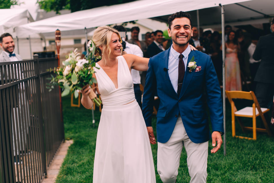 Benjamin Romer and Melanie Middleton represent scores of couples who intended to marry this summer and are going on with some version of their wedding. (Photo courtesy of Benjamin Romer and Melanie Middleton, photo credit to Turnquist Collective.)