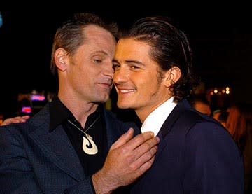 Viggo Mortensen and Orlando Bloom at the LA premiere of New Line's The Lord of the Rings: The Return of The King