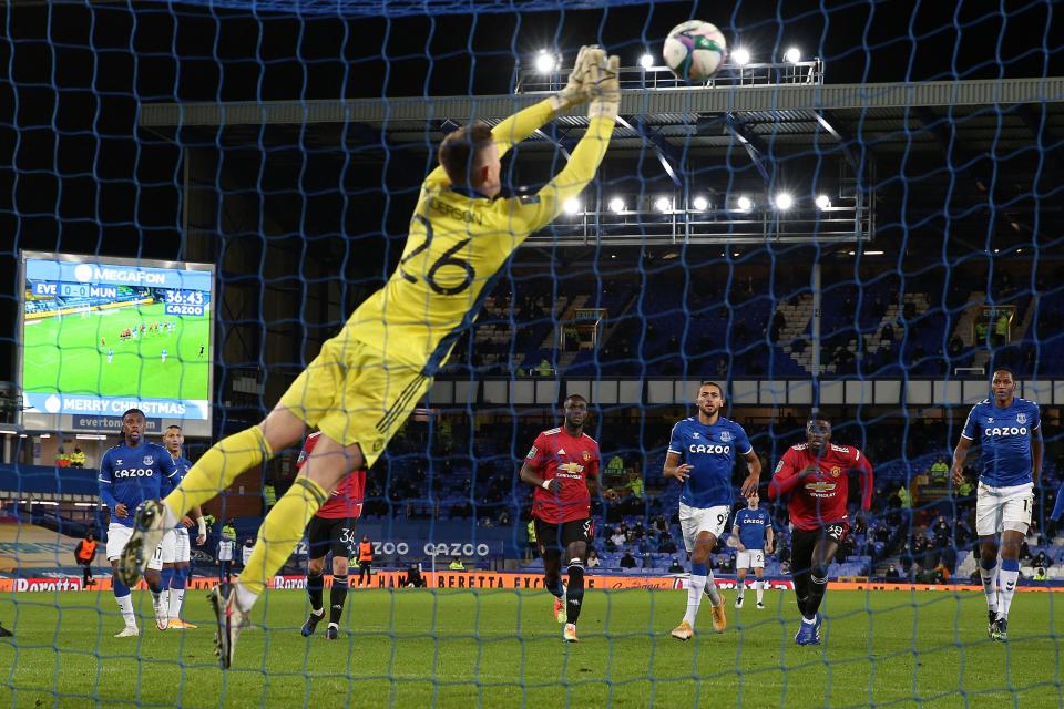 Dean Henderson was recalled to the United starting line-upGetty Images