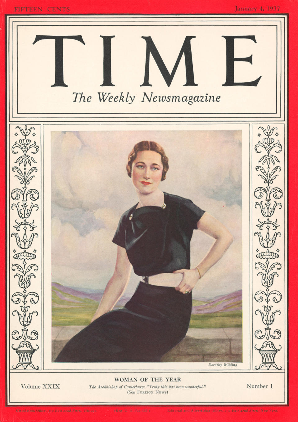 WALLIS SIMPSON became TIME magazine's first female Person of the Year for 1936.