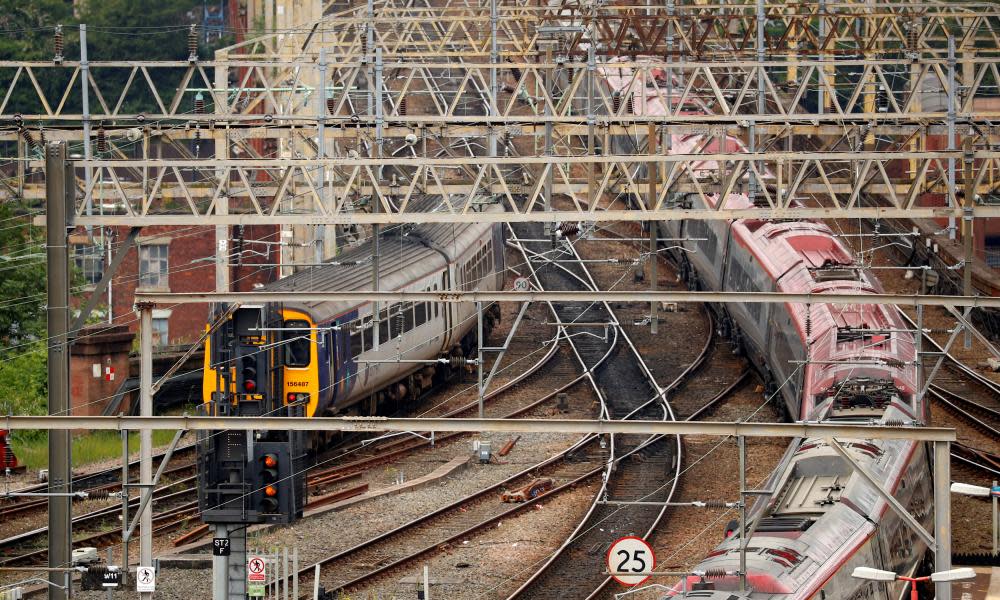 Not really on track … train companies have been failing to run trains according to new timetables. Photograph: Reuters/Phil Noble