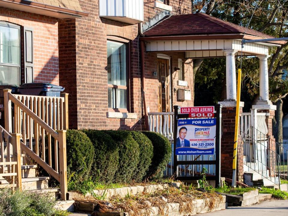 FILE PHOTO: Real estate sings in Toronto