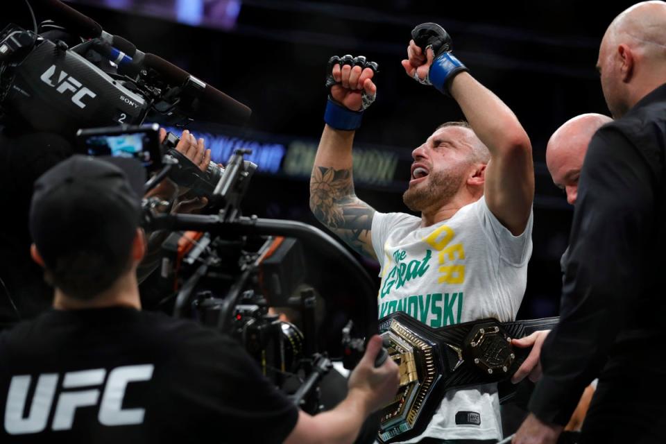 Alexander Volkanovski is riding a 22-fight winning streak (Getty Images)