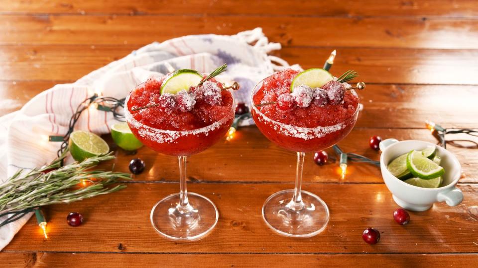 Frozen Cranberry Margaritas - Margarita Recipe