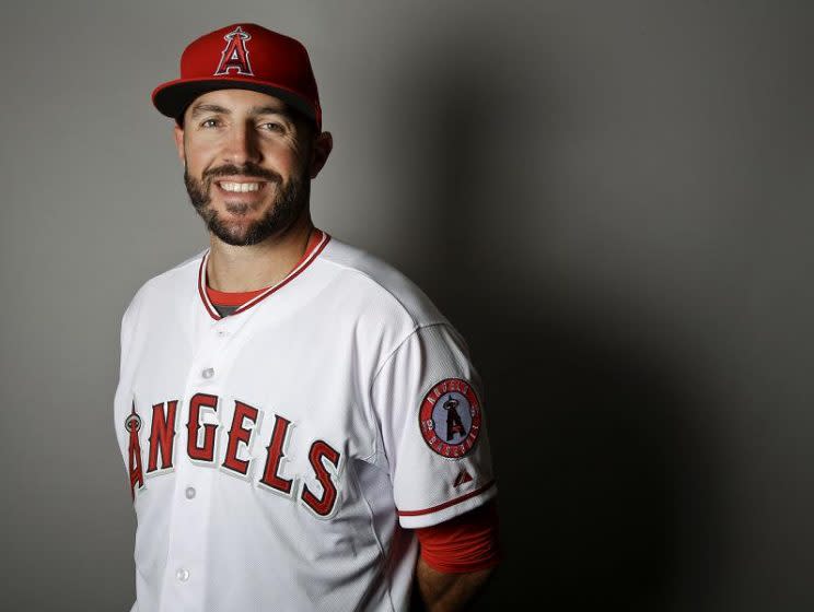 Blake Parker has earned his spot on the Angels opening day roster. (AP)