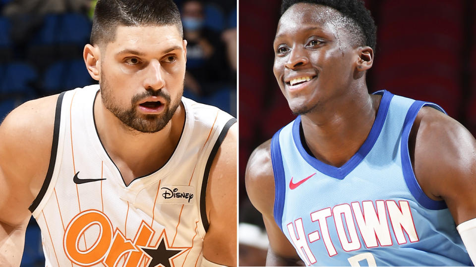 Nikola Vucevic and Victor Oladipo were two of the biggest names to be moved ahead of the NBA's trade deadline. Pictures: Getty Images