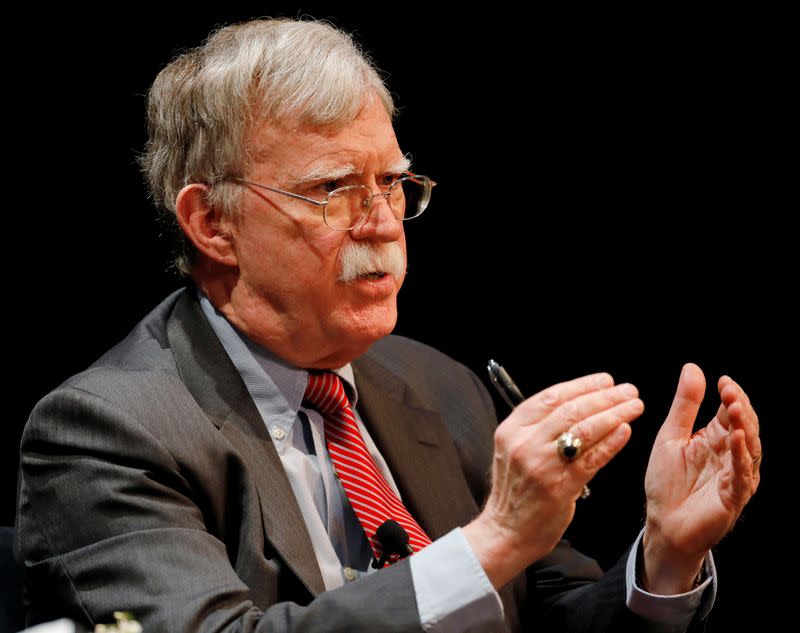 FILE PHOTO: Former national security advisor John Bolton in Durham, North Carolina