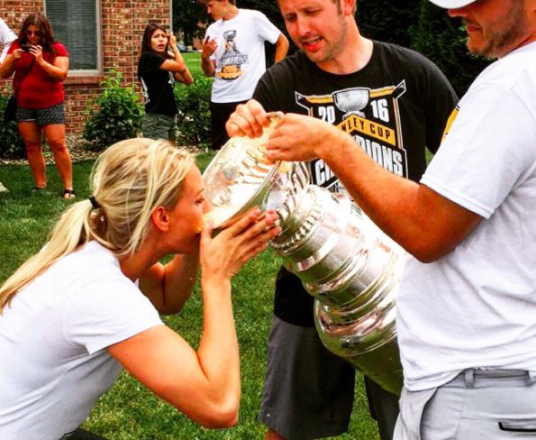 Stanley Cup visits kids cancer center