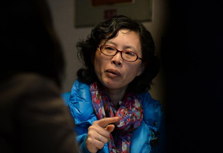 Doctor Lan Yuefeng, a former hospital ultrasound chief from the Mianyang People's Hospital who has highligted corruption in Mianyang, Sichuan Province February 23, 2014