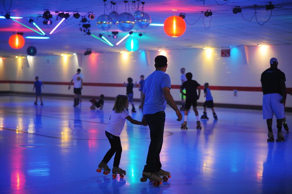 Roller skating at Skate City in Sioux Falls.