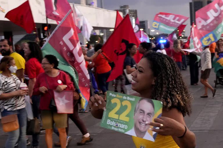 Seguidores de Bolsonaro en Brasilia  (AP Photo/Eraldo Peres)