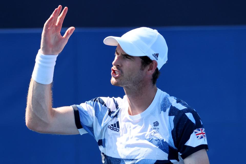 Andy Murray shows his frustration on court (Reuters)