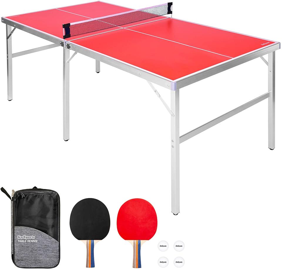 GoSports mid-size ping pong table, family gift ideas