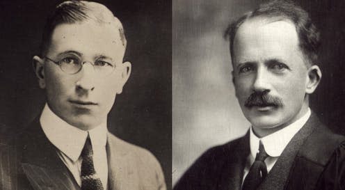 <span class="caption">Frederick Banting and John Macleod. </span> <span class="attribution"><a class="link " href="https://insulin.library.utoronto.ca/islandora/object/insulin%3AP10042" rel="nofollow noopener" target="_blank" data-ylk="slk:Fisher Insulin Collection, Rare Book Library, University of Toronto.;elm:context_link;itc:0;sec:content-canvas">Fisher Insulin Collection, Rare Book Library, University of Toronto.</a></span>