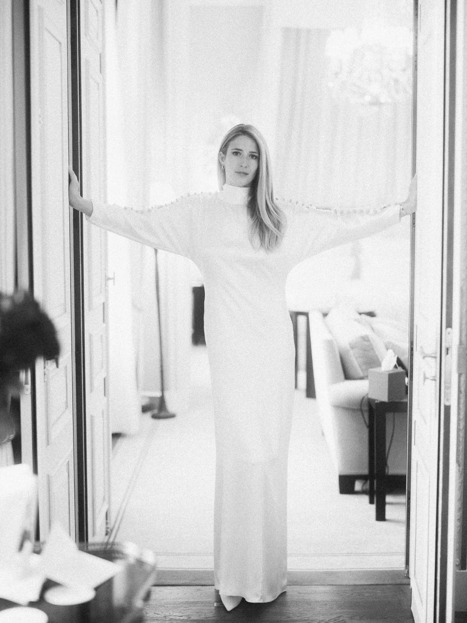 This Bride Wore a Ralph Lauren Suit for Her Civil Ceremony in Paris