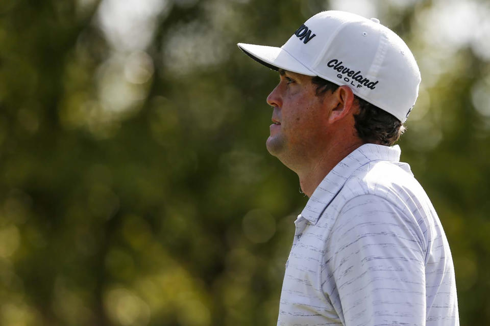 Keegan Bradley walks on the eighth hole during the second round of the PGA's Valspar Championship golf touranment at Innisbrook Golf Resort in Palm Harbor, Fla., Friday, April 30, 2021. (Ivy Ceballo/Tampa Bay Times via AP)