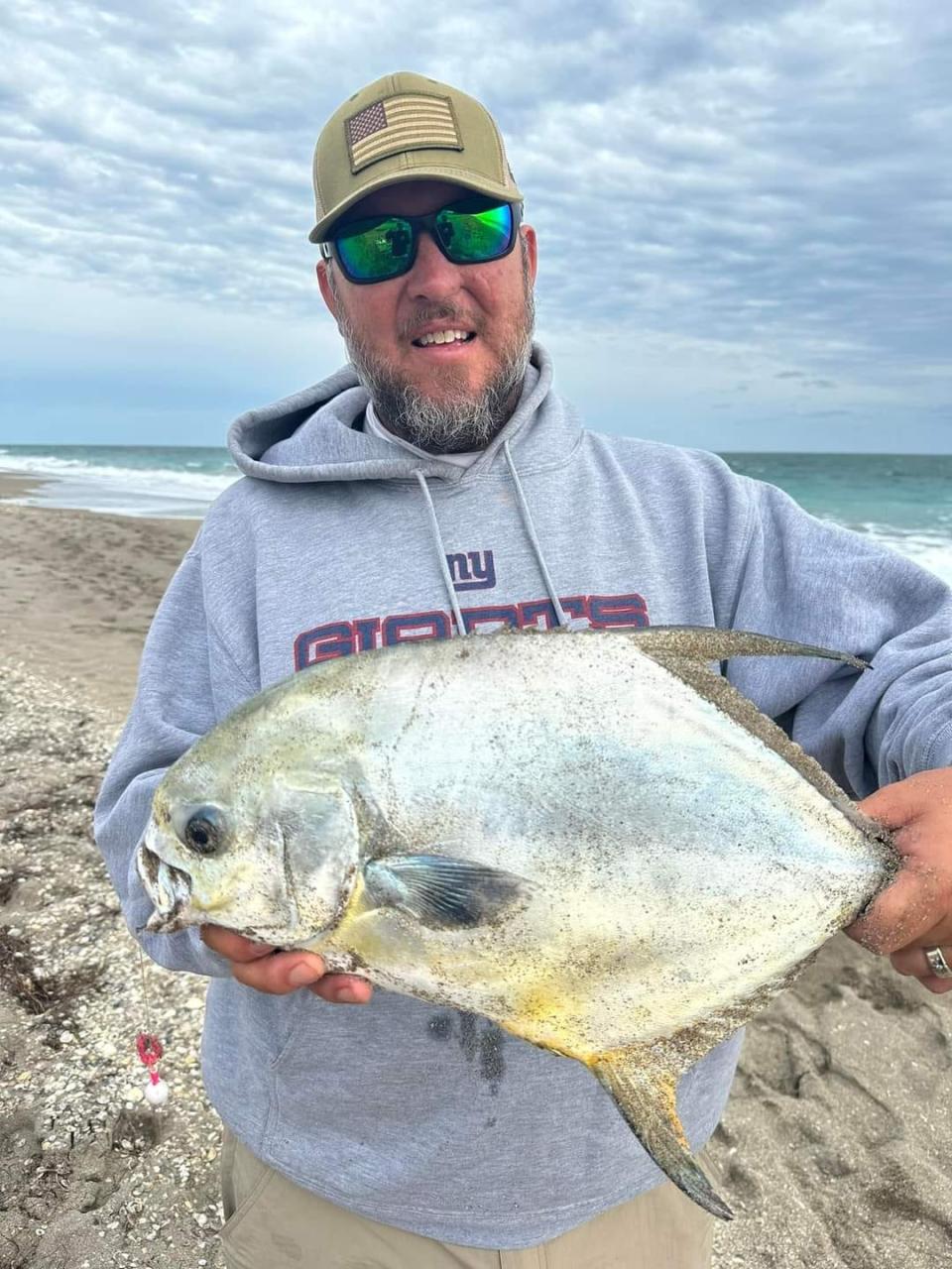 A nice permit for Randy Sperco of Port St. Lucie from a Hutchinson Island beach on Jan. 10, 2024.