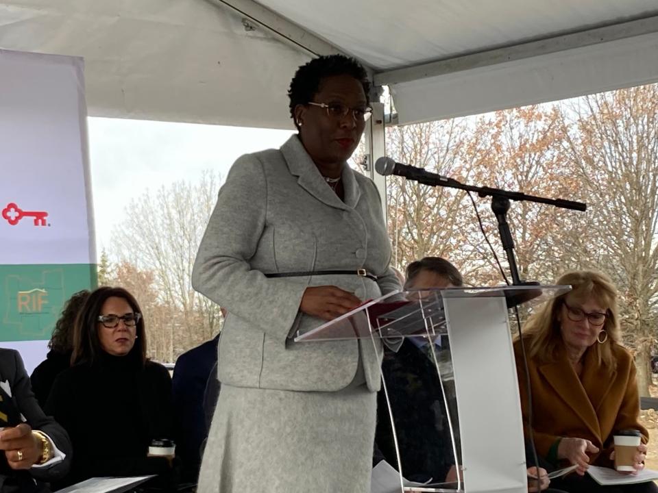 Lark Mallory, president and CEO of the Affordable Housing Trust for Columbus and Franklin County, discusses the new Regional Impact Fund to help build more affordable housing in seven counties surround Franklin County.