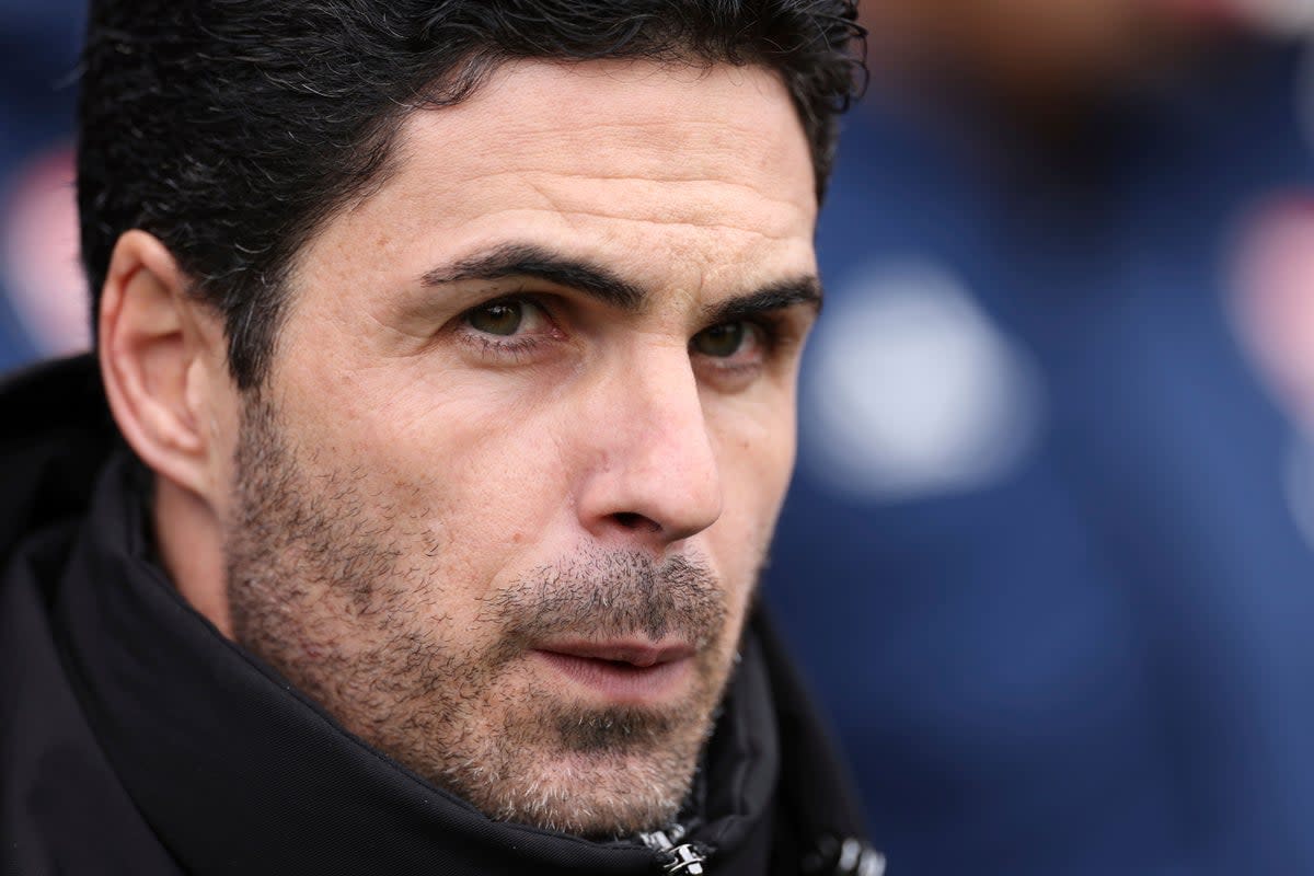 Mikel Arteta was delighted with Leandro Trossard (AP Photo/Ian Walton) (AP)