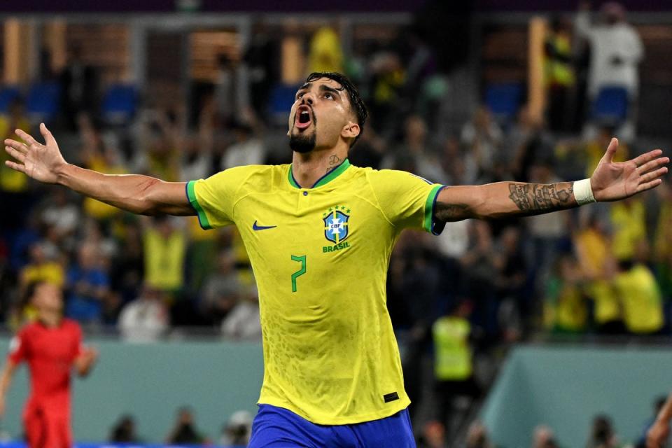 Lucas Paqueta’s future will be a key facet of the Hammers’ summer (AFP via Getty Images)