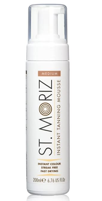 St Moriz Instant Self Tanning Mousse. (Image via Amazon)