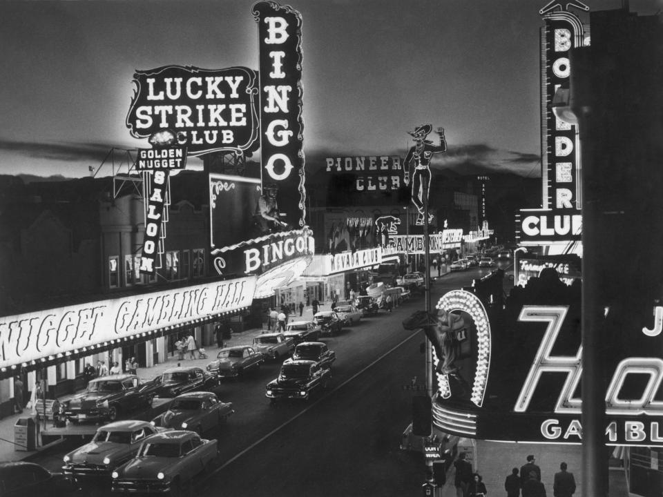 The Las Vegas Strip in 1958.