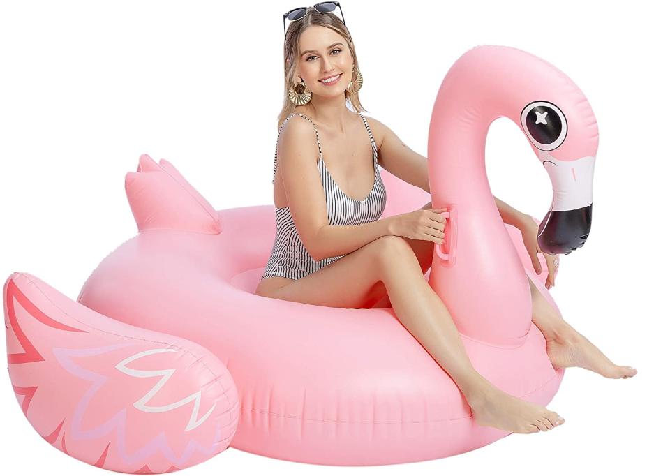 JOYIN giant inflatable flamingo, best pool floats