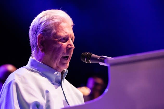 Musician Brian Wilson, founding member of The Beach Boys, performs onstage at The Kia Forum on June 09, 2022 in Inglewood, California.  - Credit: Scott Dudelson/Getty Images