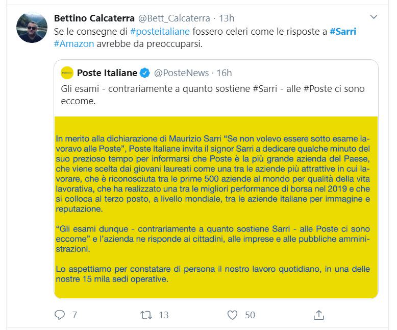 Dai fotomontaggi di Sarri nelle vesti di postino, al confronto tra Poste Italiane e Amazon nella velocità di consegna, fino al rifiuto del ct a partecipare al programma "C'è POSTE per te", ecco i meme più bizzarri.