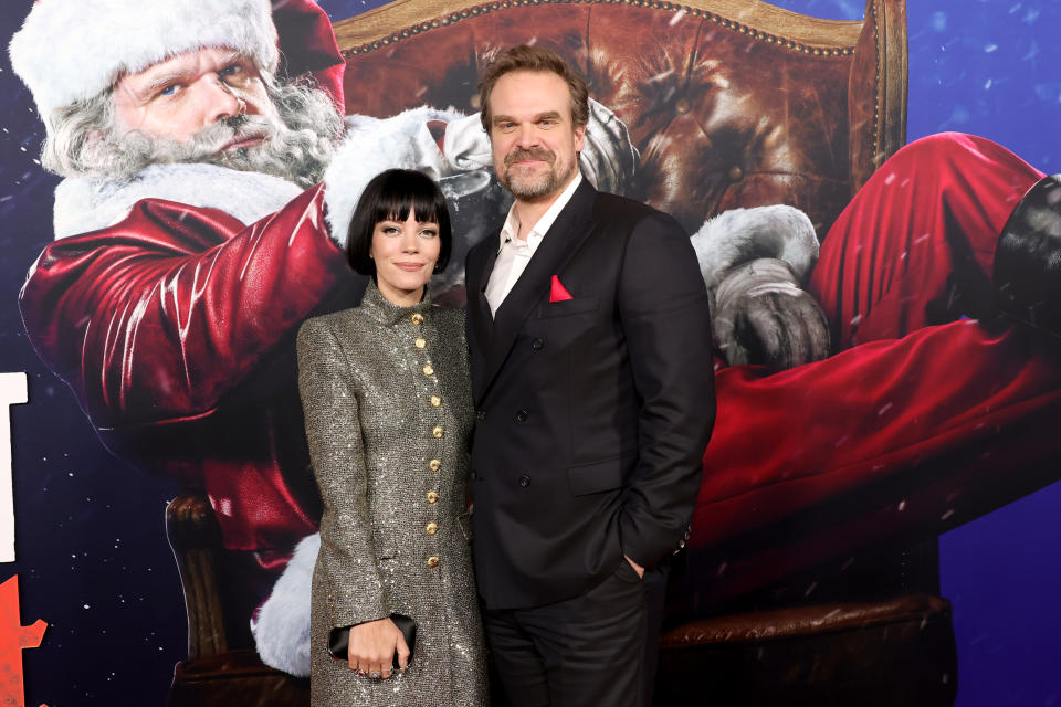 Lily Allen, who is married to David Harbour, shares two daughters with her former husband. (Getty Images)