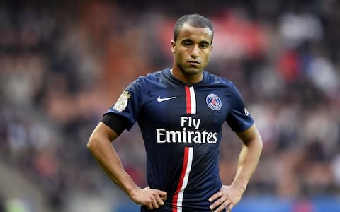 Lucas Moura looking unhappy - Credit: AFP