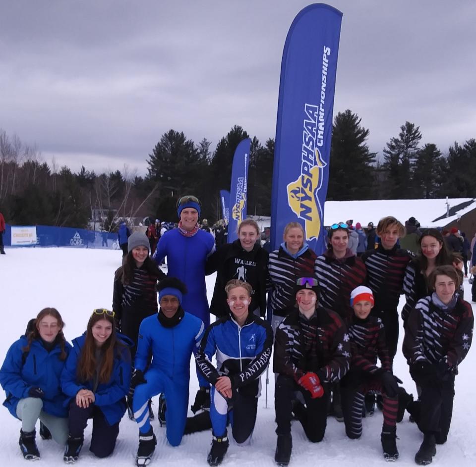 Wallkill's Andi Psilopoulos (top row, third from left) will compete at the Empire State Winter Games in nordic skiing. PHOTO PROVIDED