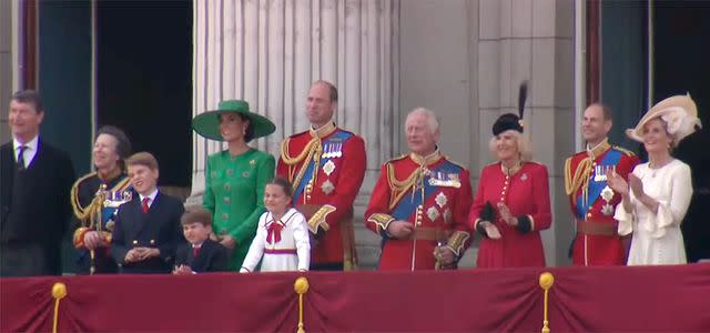 <p>BBC LIVE</p> Trooping the Colour 2023