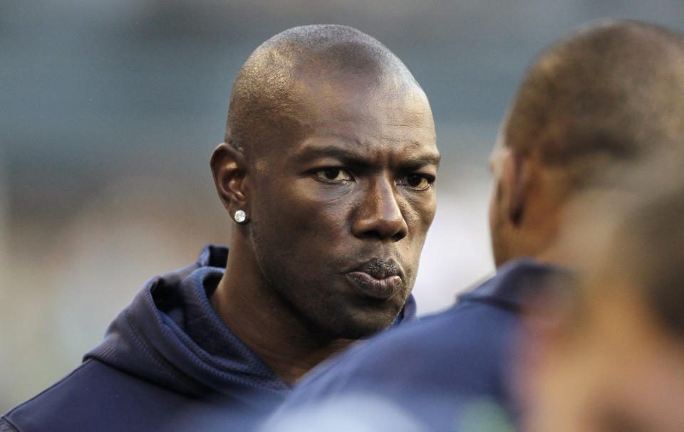 Terrell Owens has announced he'll skip his Hall of Fame induction ceremony. (AP)