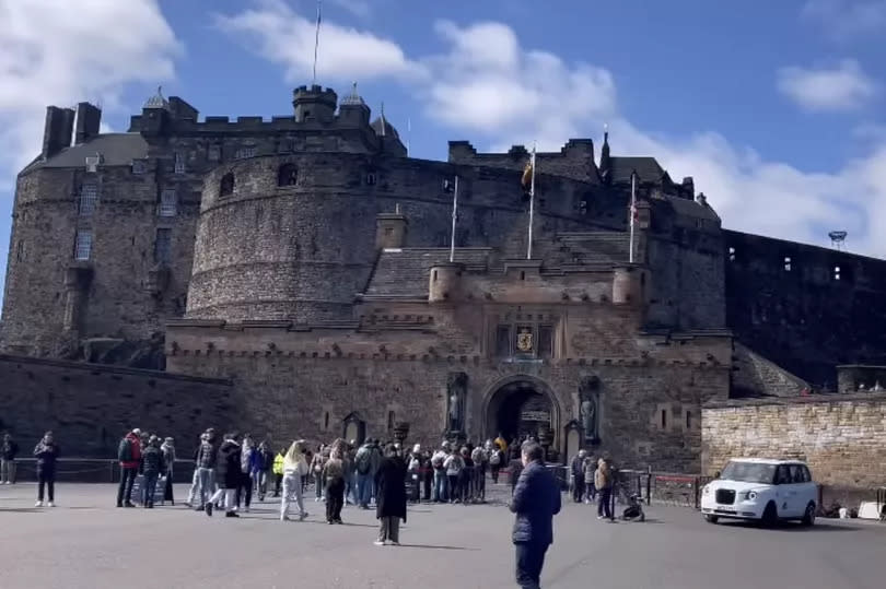 She visited Edinburgh Castle