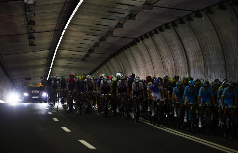 Tour de France tunnel stage