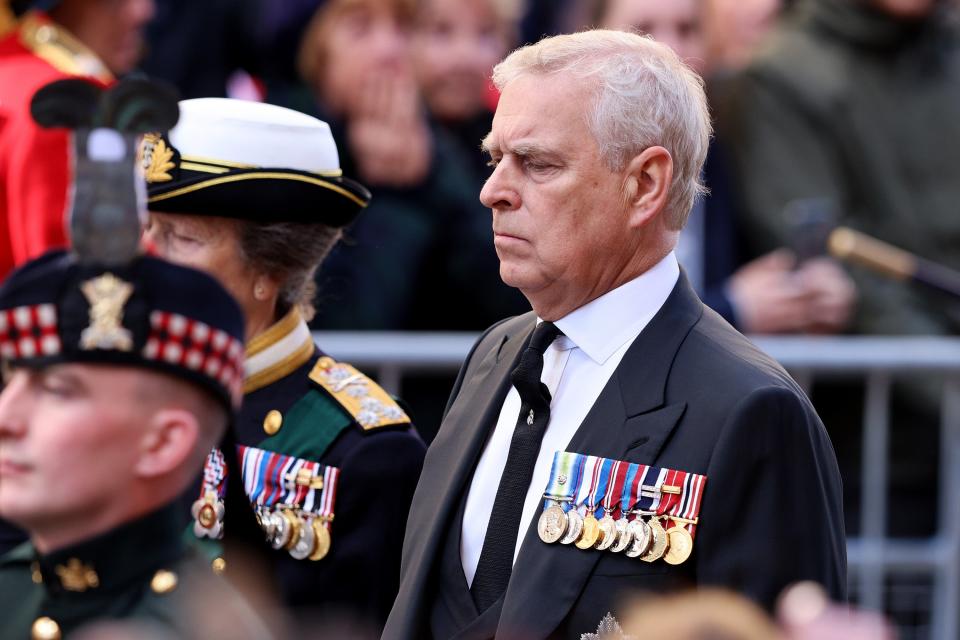 The Duke of York takes part in the march (Getty Images)