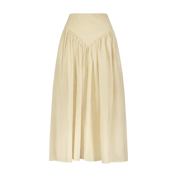 <p>Fe Noel Cream Linen Panty Pant, $510, <a href="https://fenoel.com/products/cream-linen-panty-pant?variant=39499651514467" rel="nofollow noopener" target="_blank" data-ylk="slk:available here;elm:context_link;itc:0;sec:content-canvas" class="link ">available here</a> (XS-XL)</p>