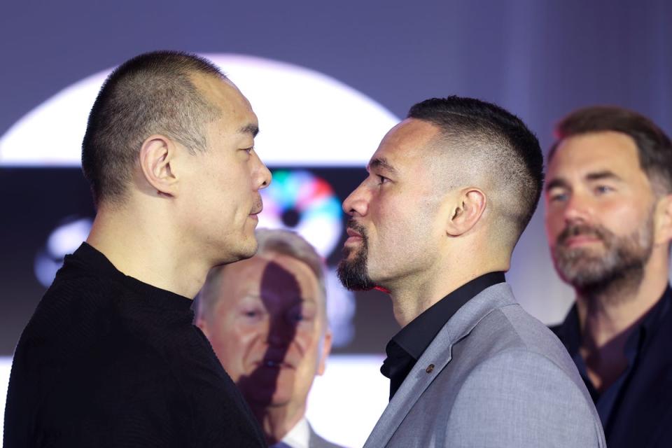 Zhang will defend the WBO interim heavyweight title versus Parker (Getty Images)